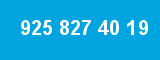 925 827 40 19 925 827 40 19